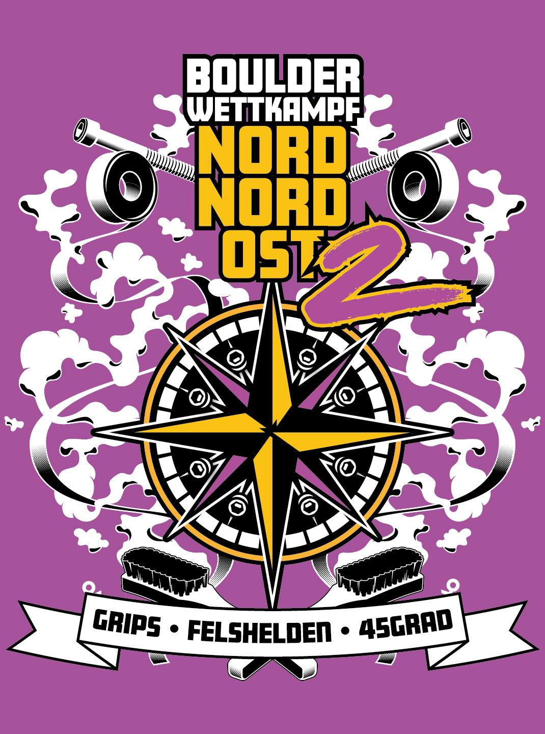 Poster für NordNordOst 2 - Grips Boulderhalle Greifswald