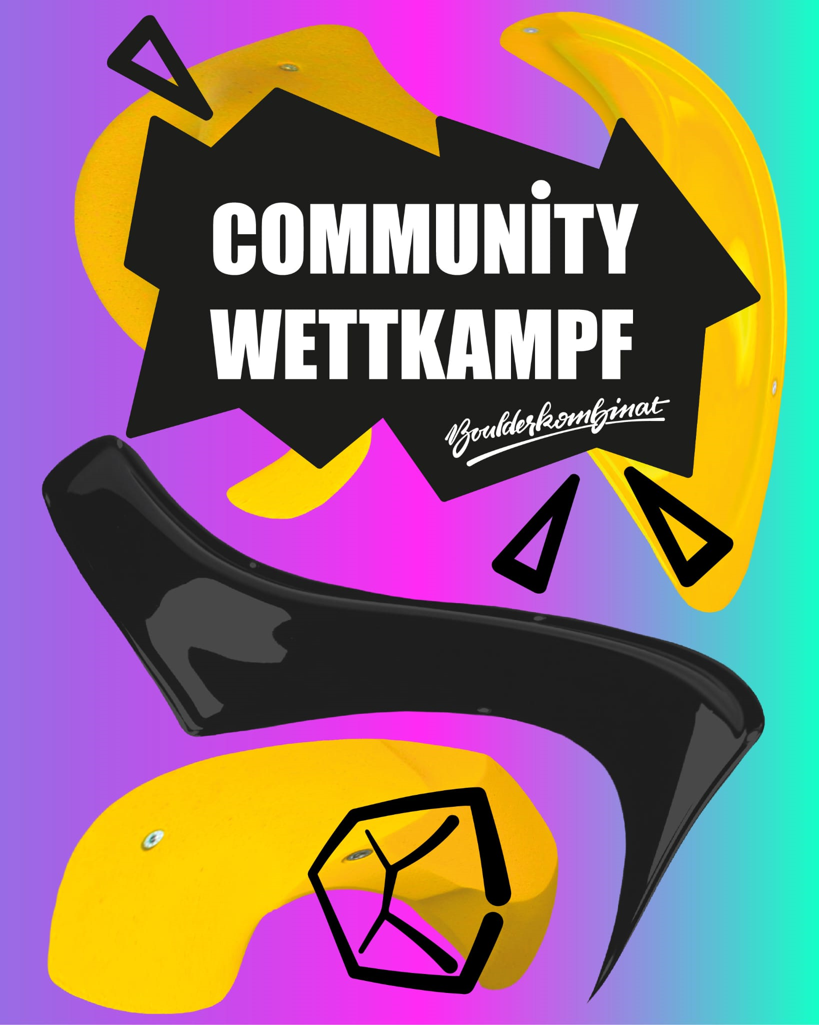 Poster für Community-Wettkampf Boulderkombinat #2 | 2024