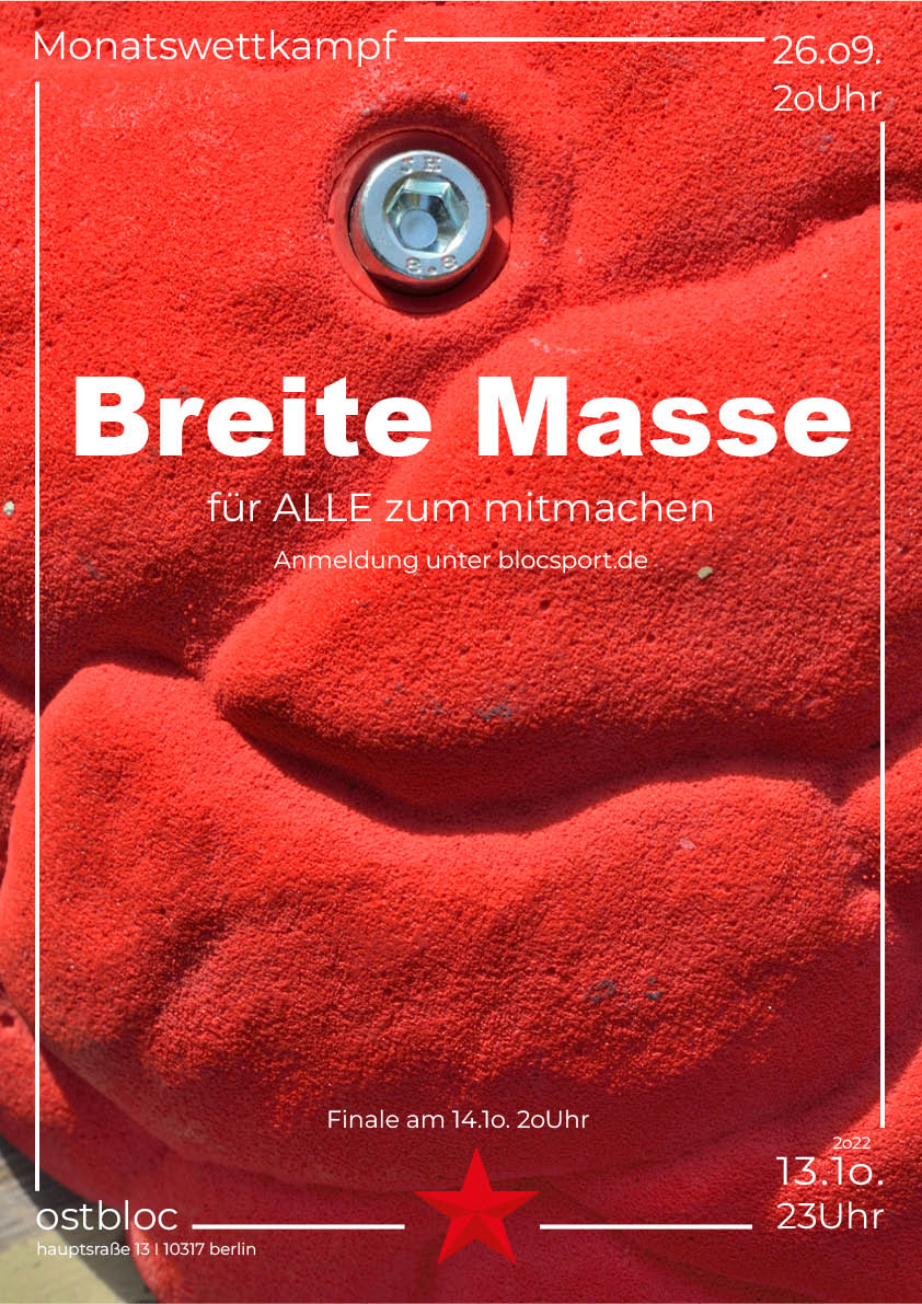 Poster für Monatswettkampf  Breite Masse 2022