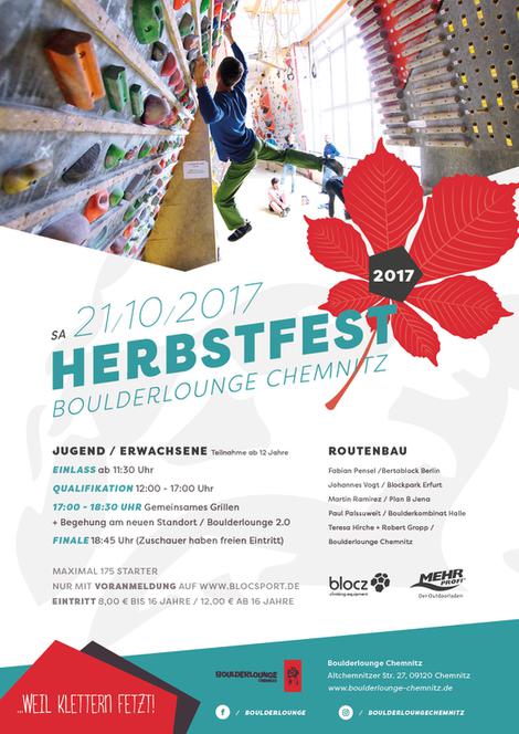 Poster for Boulderlounge Herbstfest 2017
