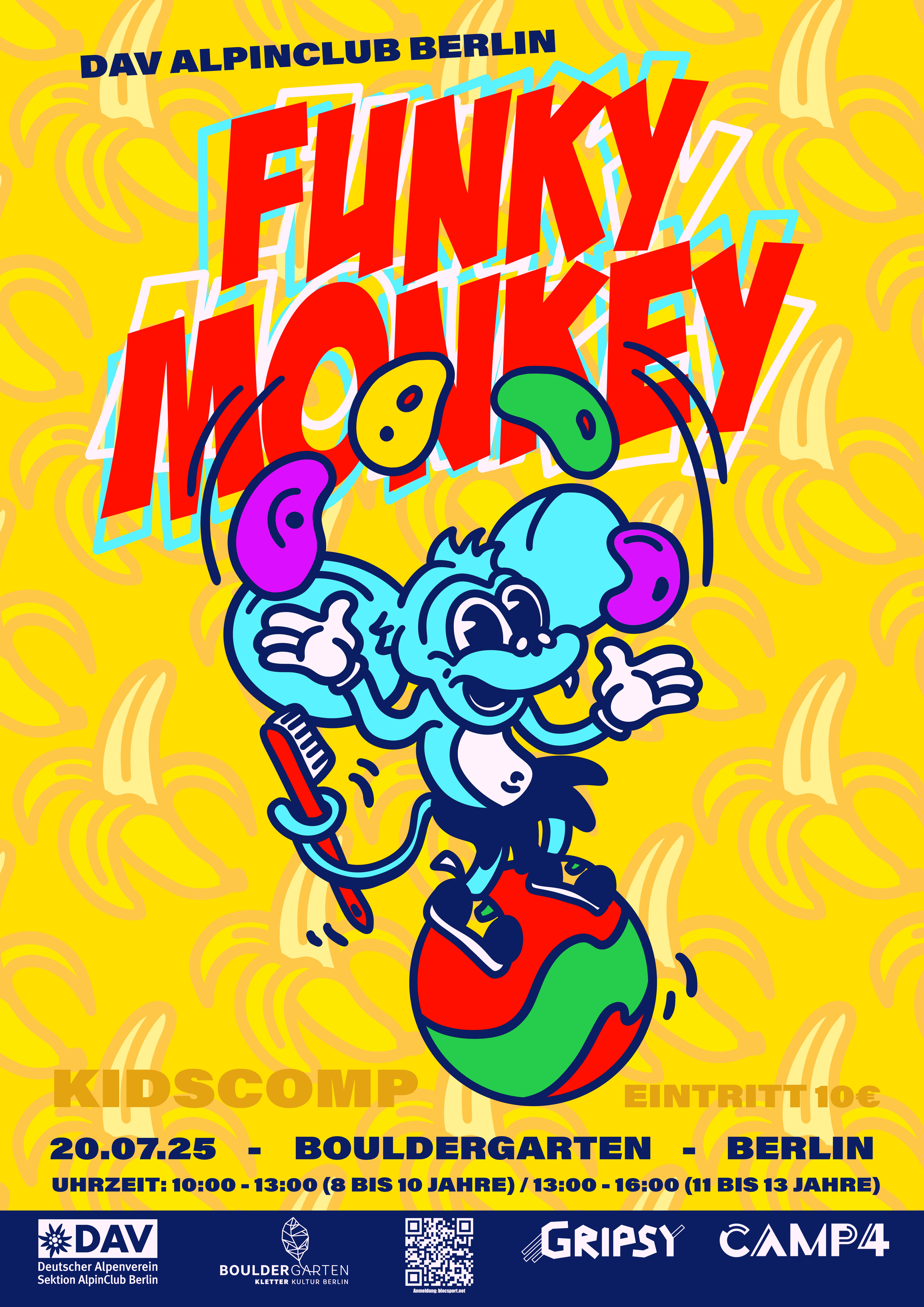 Poster für FunkyMonkey DAV Alpinclub Berlin Kidscomp