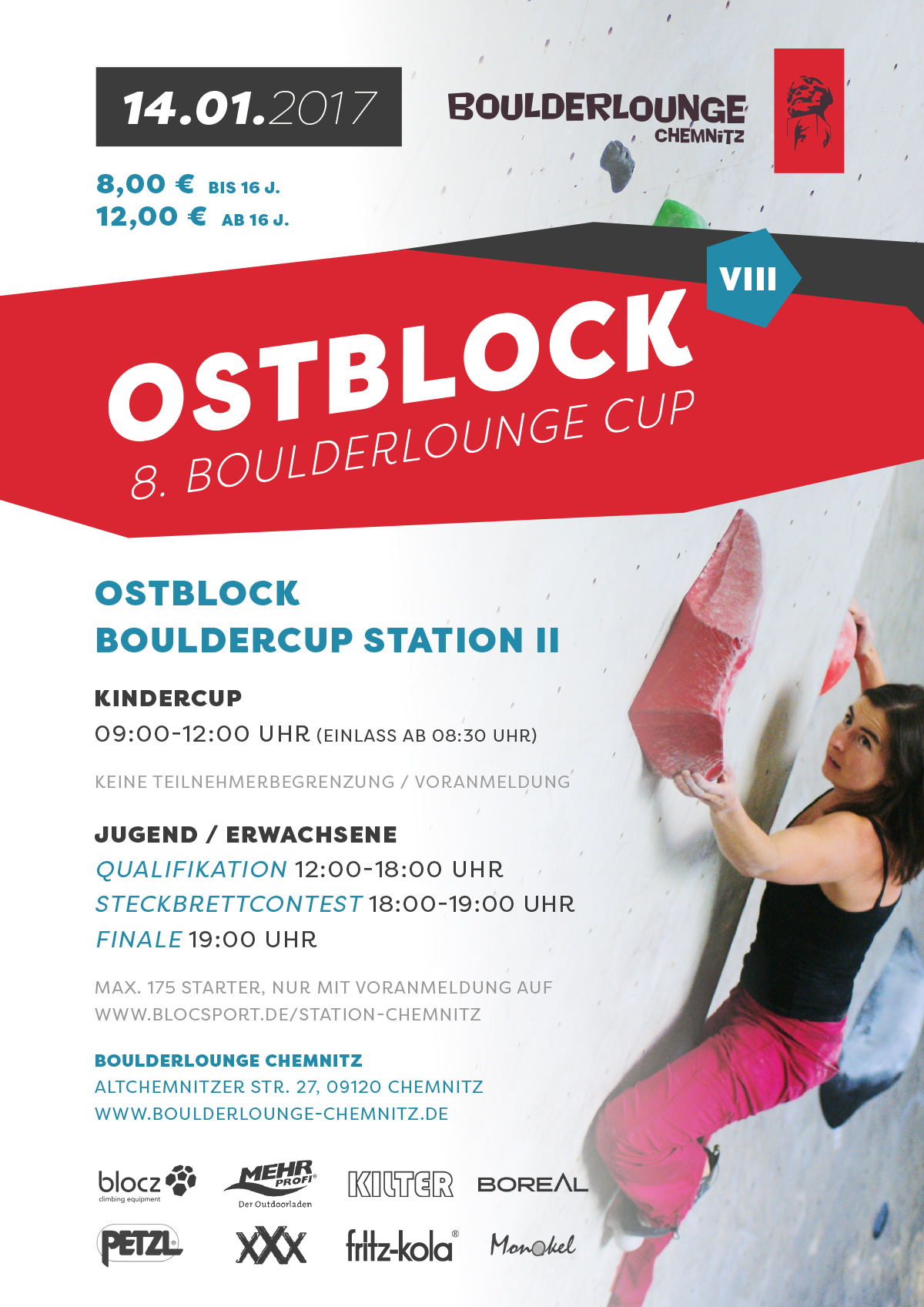 Poster für Station Chemnitz - VIII. Boulderlounge Cup
