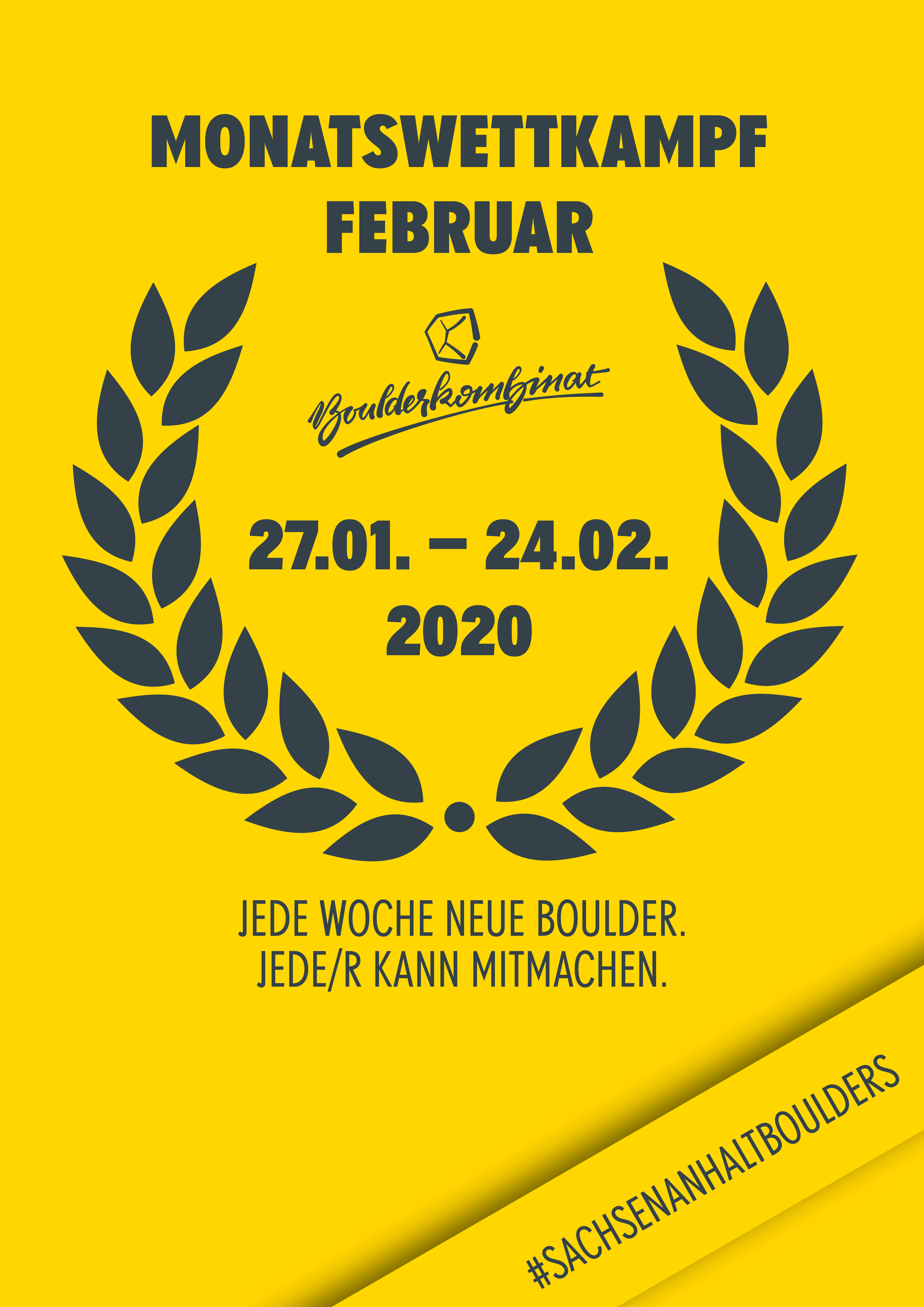 Poster for Boulderkombinat Monatswettkampf 2020-02
