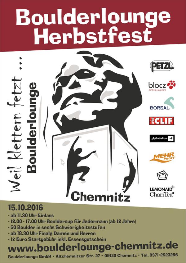 Poster for Boulderlounge Herbstfest 2016
